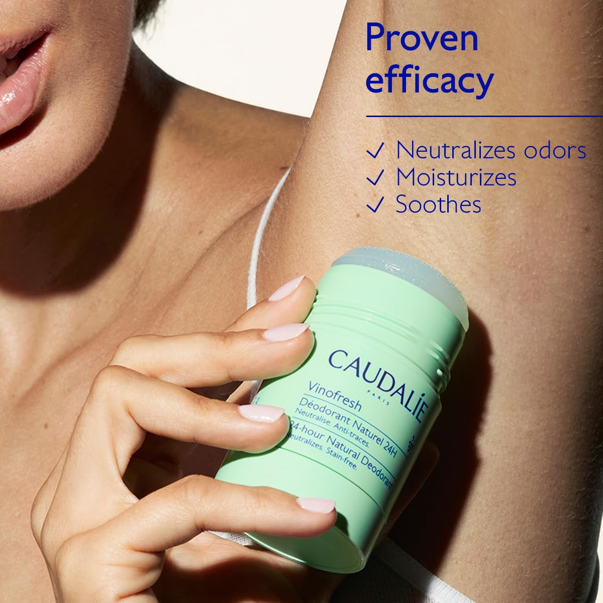 Experience Freshness with Vinofresh Natural Deodorant Stick - Aluminum and Alcohol Free, Infused with Eucalyptus & Grape