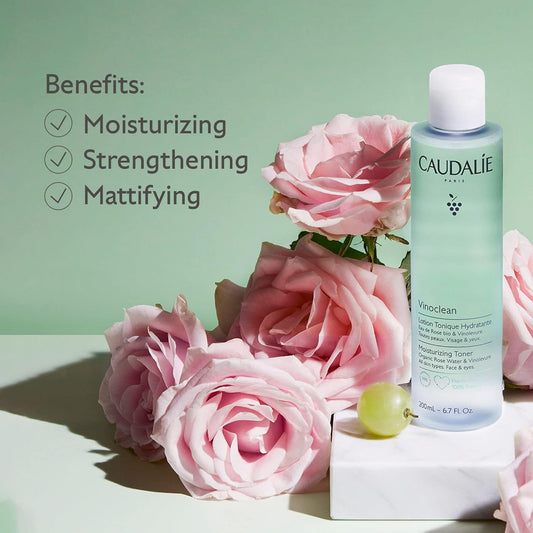 Revitalize Your Skin with Vinoclean Moisturizing Rose Water Toner - 6.7 Oz