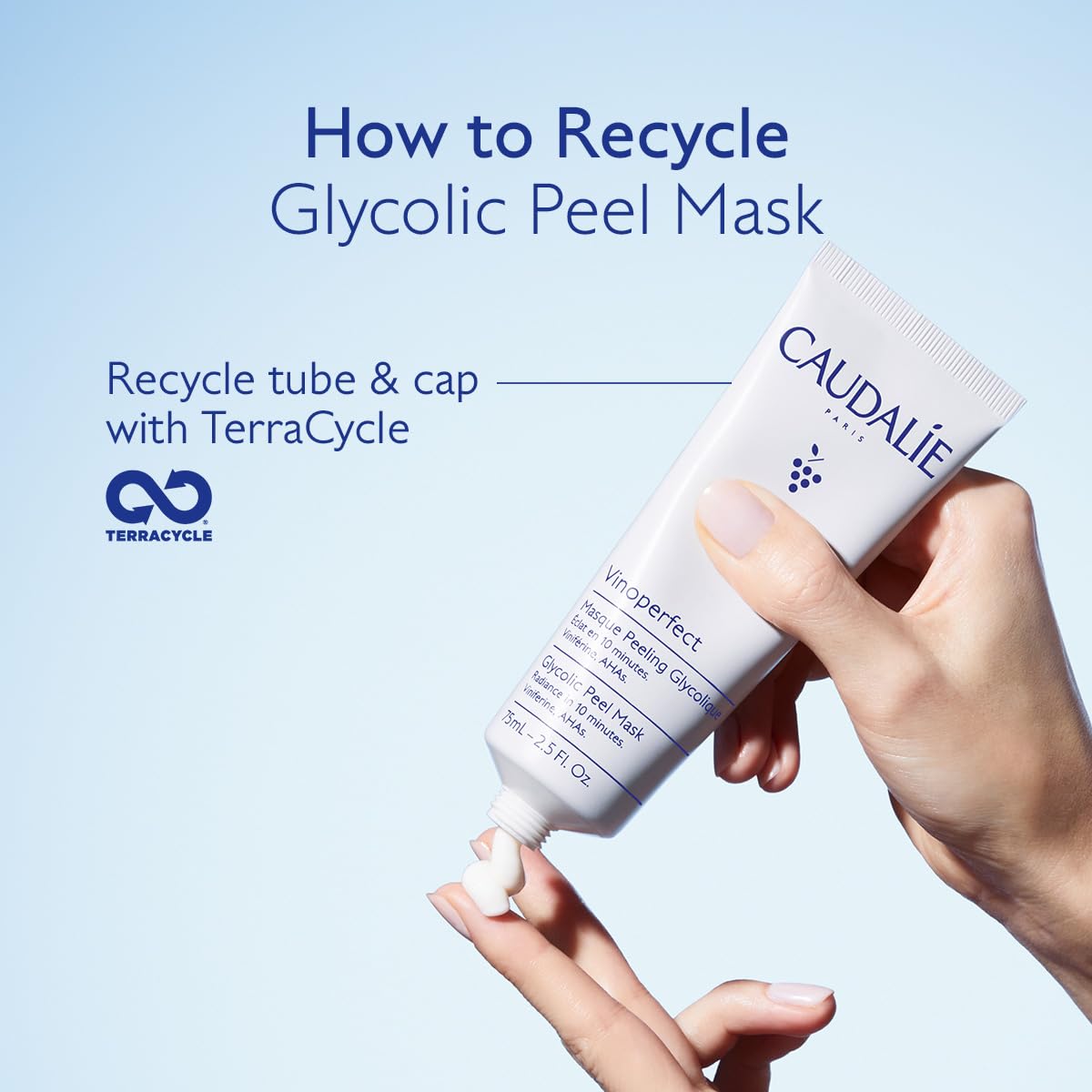 Illuminate Your Skin with Caudalie Viperfect Brightening Glycolic Peel Mask - 75Ml for Radiant, Even Complexion