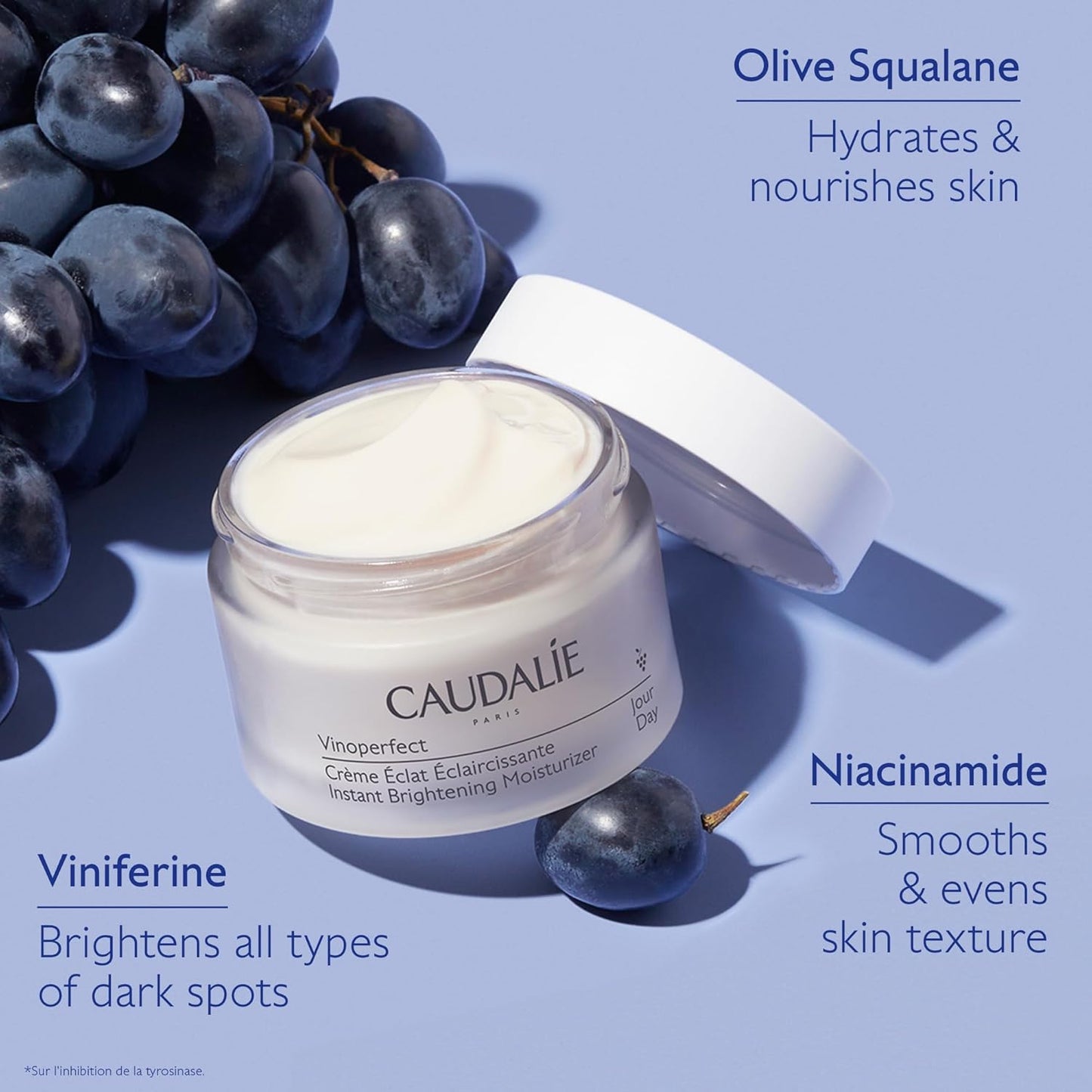 Illuminate Your Skin with Caudalie Vinoperfect Instant Brightening Moisturizer - Enriched with Niacinamide, 1.7 Fl. Oz