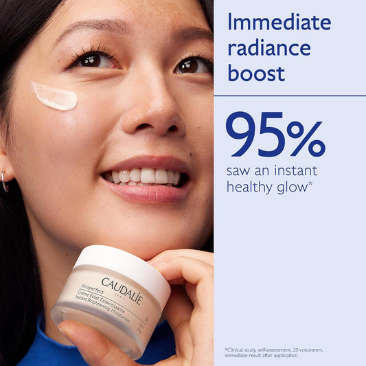 Illuminate Your Skin with Caudalie Vinoperfect Instant Brightening Moisturizer - Enriched with Niacinamide, 1.7 Fl. Oz