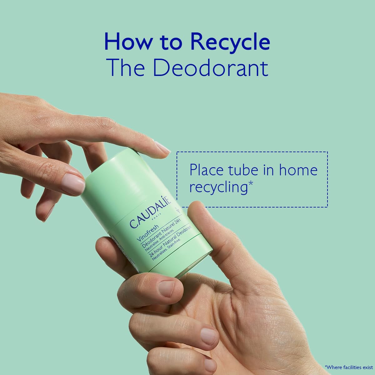 Experience Freshness with Vinofresh Natural Deodorant Stick - Aluminum and Alcohol Free, Infused with Eucalyptus & Grape