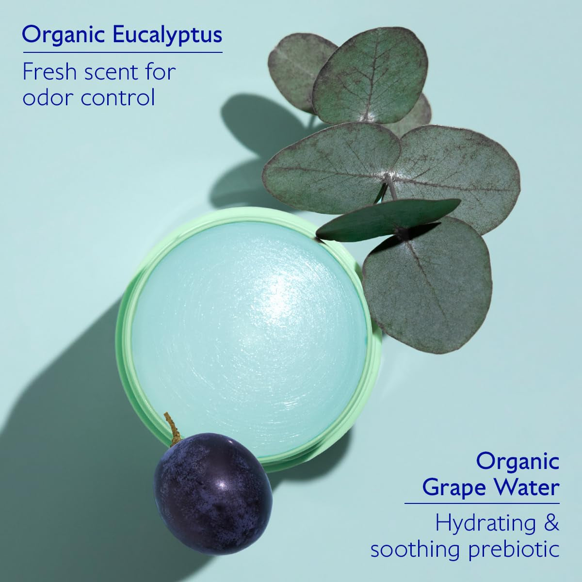 Experience Freshness with Vinofresh Natural Deodorant Stick - Aluminum and Alcohol Free, Infused with Eucalyptus & Grape