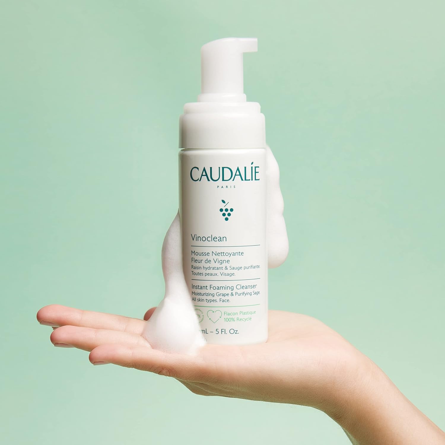 Revitalize Your Skin with Caudalie Viclean Instant Foaming Cleanser - 150Ml