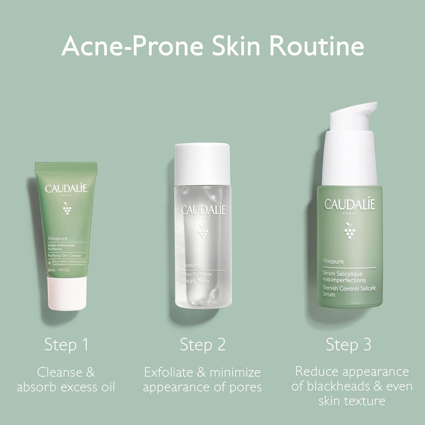 Transform Your Skin with Vinopure Natural Salicylic Acid Pore Minimizing Serum - Includes 2 Travel Size Essentials!