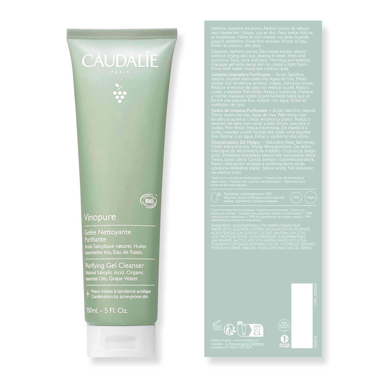 Refresh and Purify Your Skin with Vinopure Purifying Gel Cleanser - 150 Ml